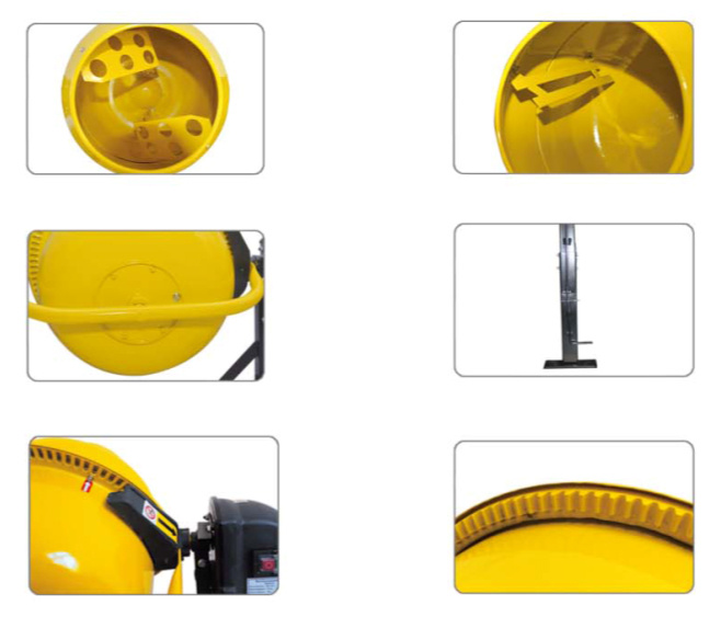 Tipo máquina elétrica 650W do rotor do misturador concreto com boca do cilindro 1