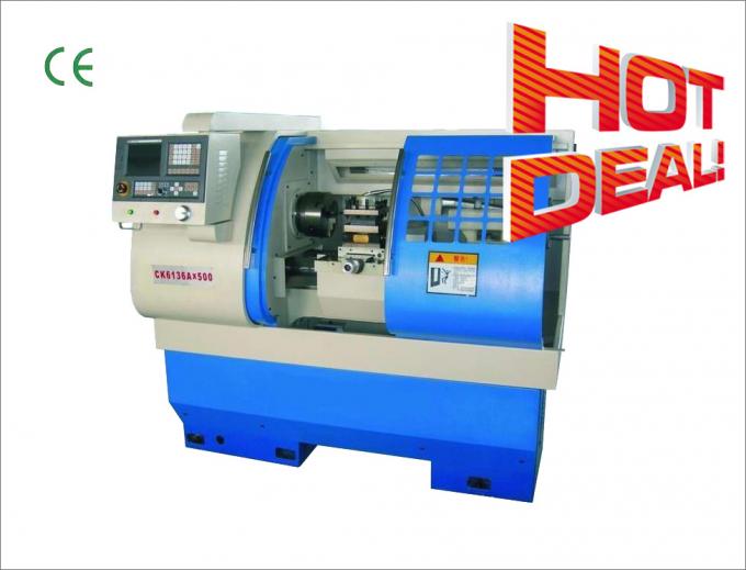 Da precisão horizontal do Cnc do torno 360mm do metal do CNC Ck6136 torno automático 1