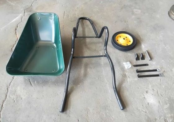 Máquina ferramenta do jardim da certificação do CE 0.6mm carrinho de mão de roda de aço de 5 Cuft