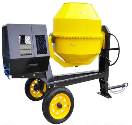 A máquina elétrica de tamanho médio 6.5HP do misturador concreto amarela semi seco
