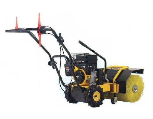 Caminhada da vassoura da escova do poder da neve 6.5HP atrás da flexibilidade alta do acionador de partida da coice
