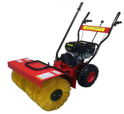 Caminhada da vassoura da escova do poder da neve 6.5HP atrás da flexibilidade alta do acionador de partida da coice