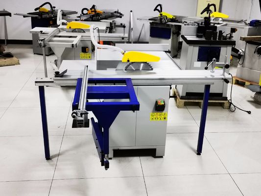 serra semi automática da tabela do Woodworking da máquina de pressão da madeira 1500W