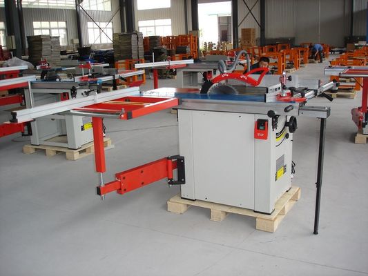O painel ajustável da tabela de deslizamento da máquina de pressão 30mm da madeira da velocidade viu