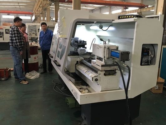 Da precisão horizontal do Cnc do torno 360mm do metal do CNC Ck6136 torno automático